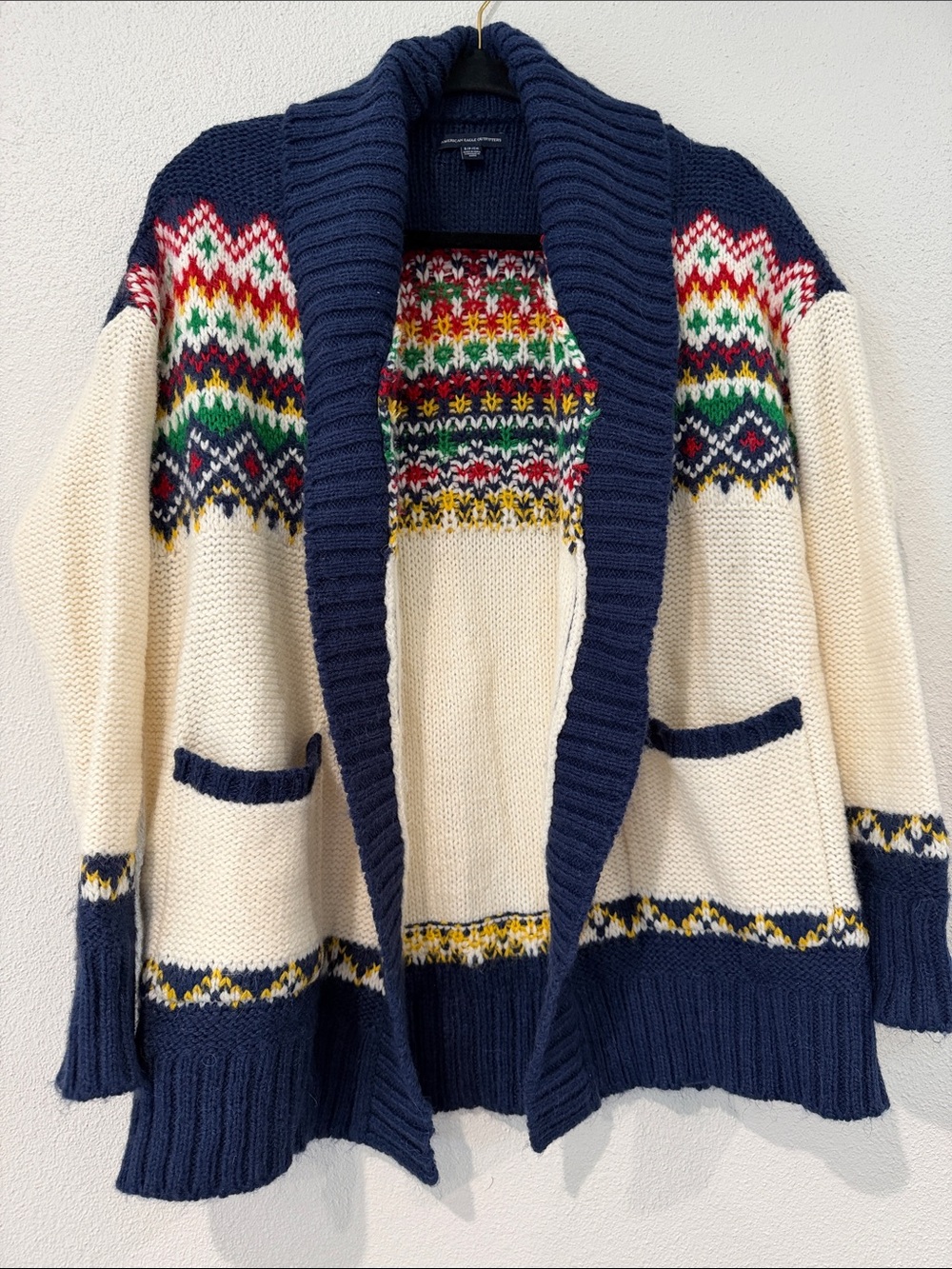 Old Navy Fair Isle Knit Cardigan Sweater